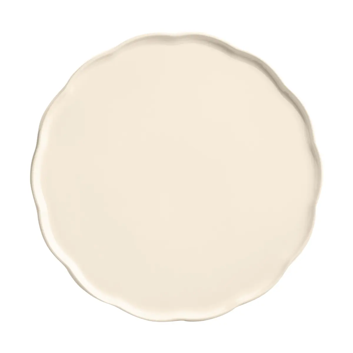 Emile Henry Madeleine serveringsfat, Cream, rund