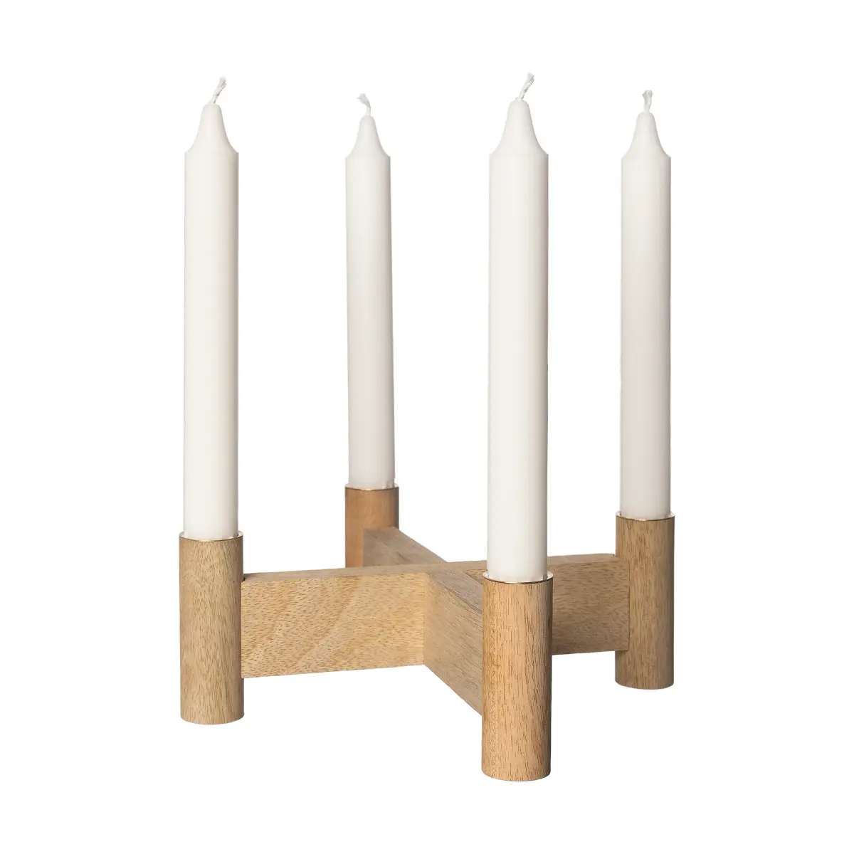 Ernst adventslysestake Ø22x8 cm, Natur