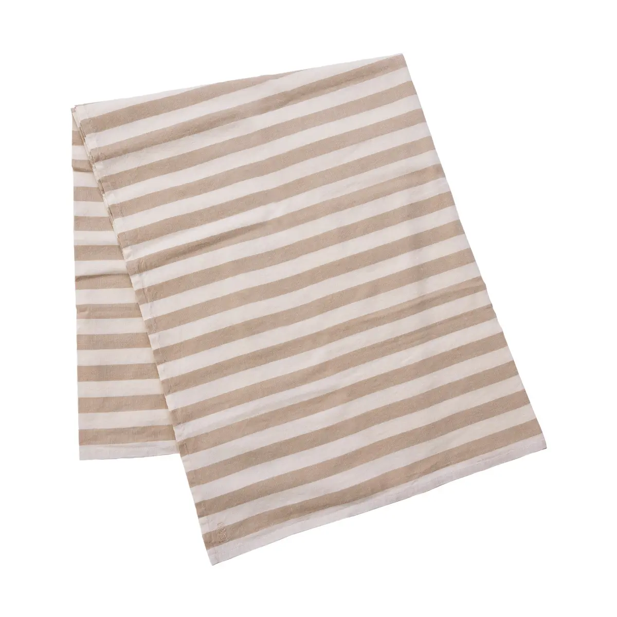 Ernst bordduk, stripete 145x240 cm, Beige-hvit