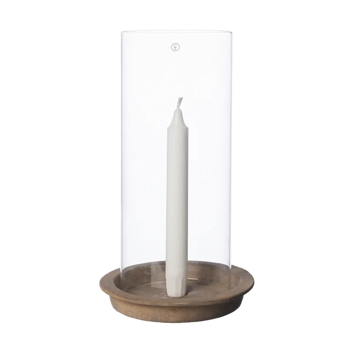 Ernst lysfat-lykt inkl glassylinder 30 cm, Terrakotta