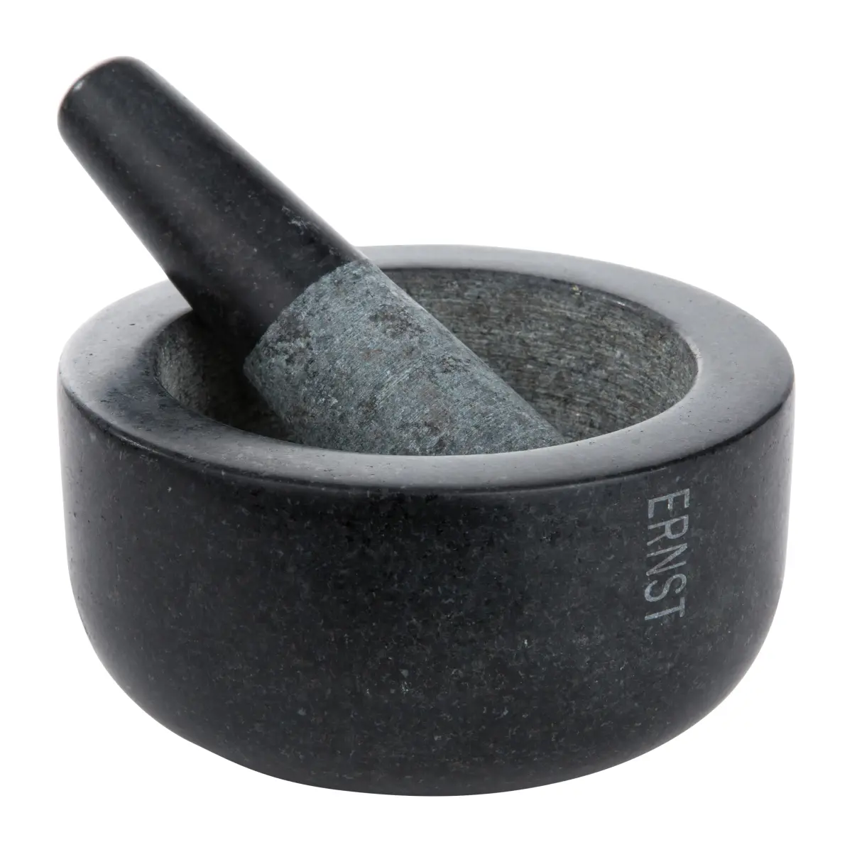 Ernst morter svart granitt, Stor Ø 14 cm