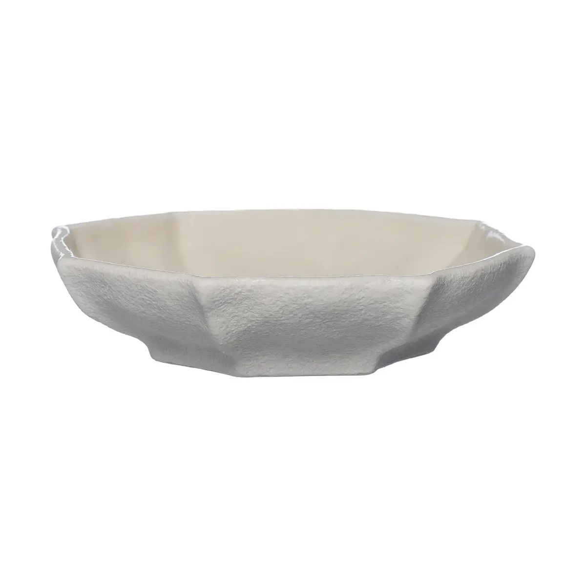 Ernst serveringsfat Ø17 cm, Naturhvit