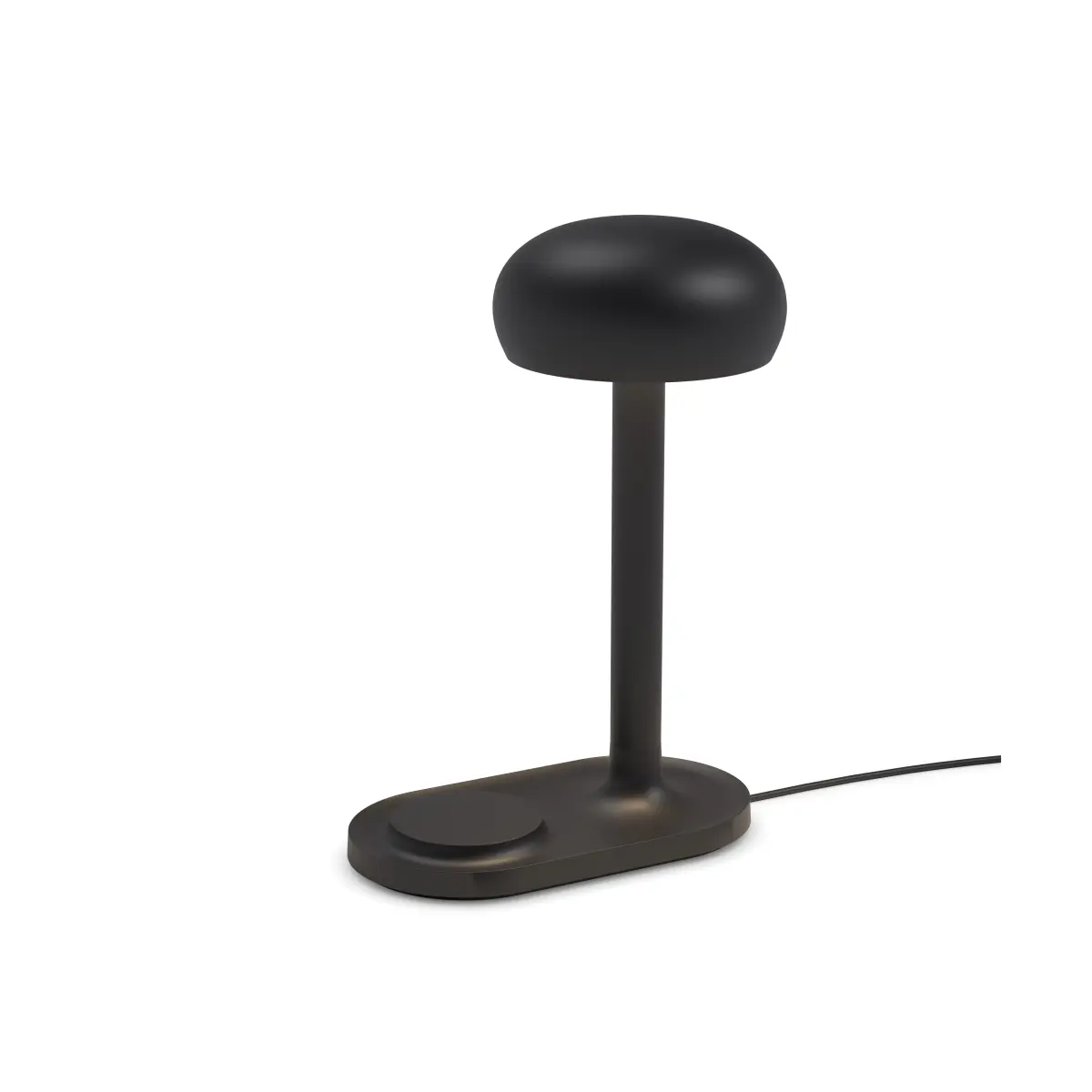 Emendo bordlampe med Qi-lader, Black
