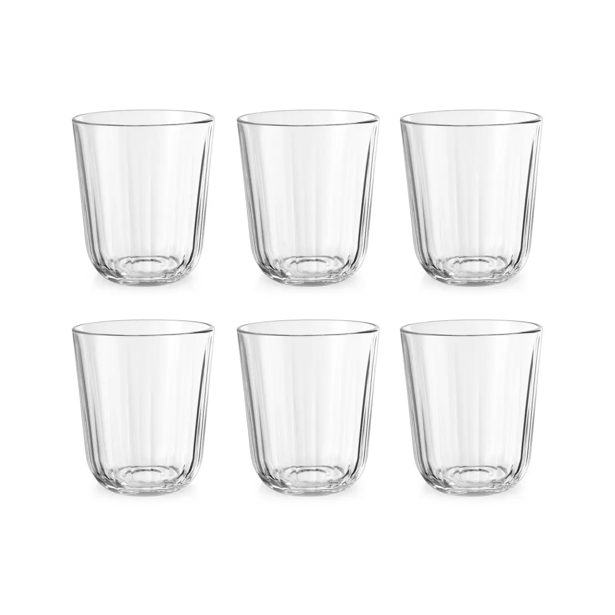 Facet drikkeglass 27 cl 6-pakning, Klar