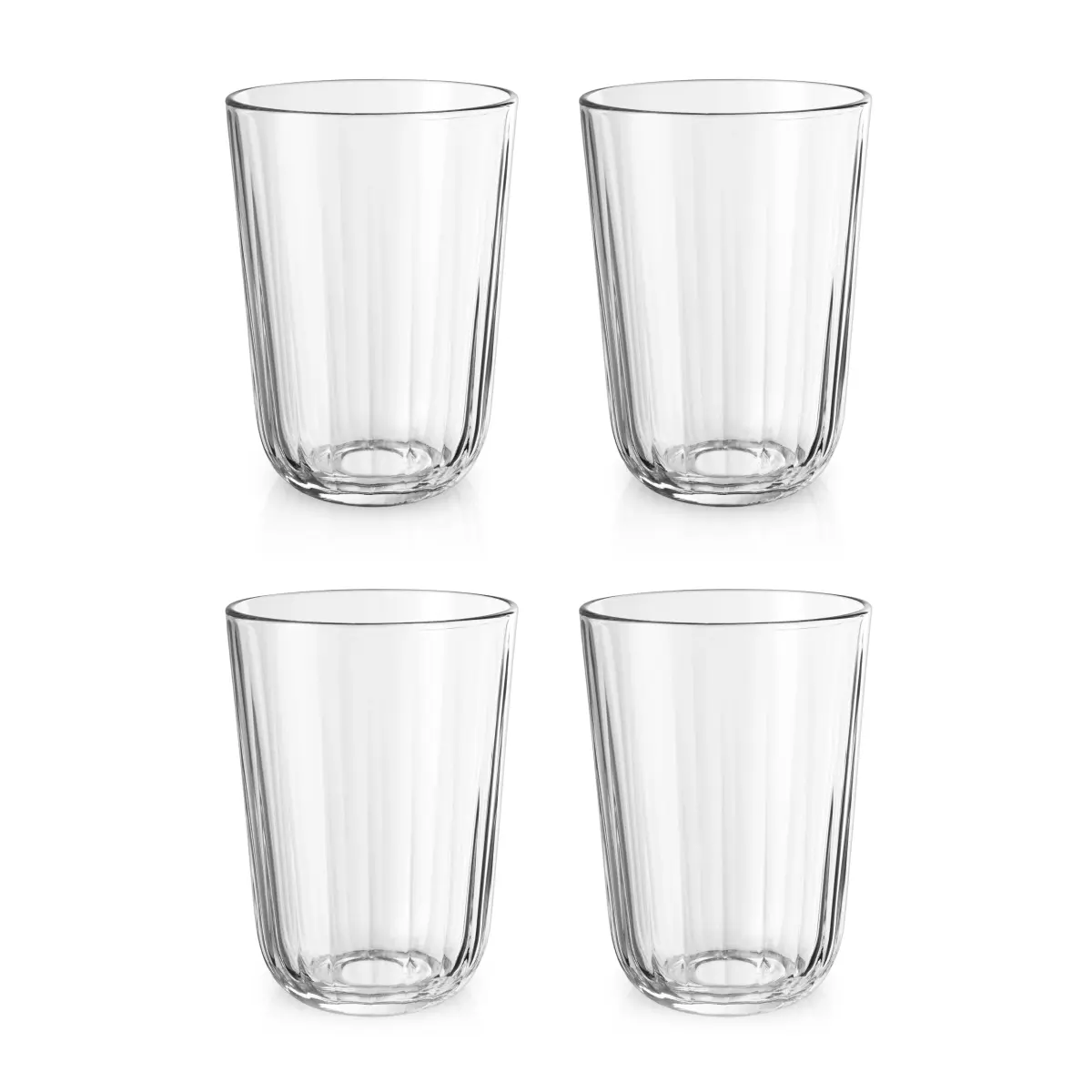 Facet drikkeglass 34 cl 4-pakning, Klar