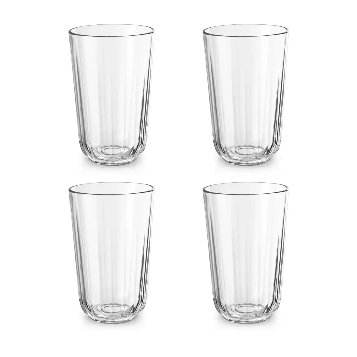 Facet drikkeglass 43 cl 4-pakning, Klar