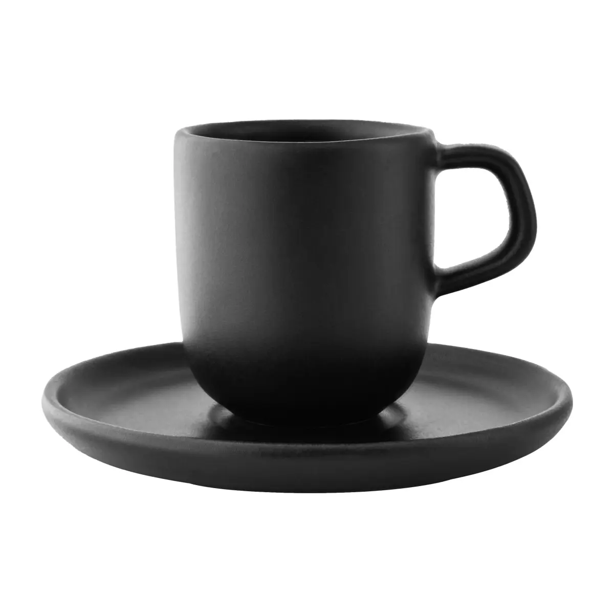 Nordic Kitchen espressokopp med fat, Sort