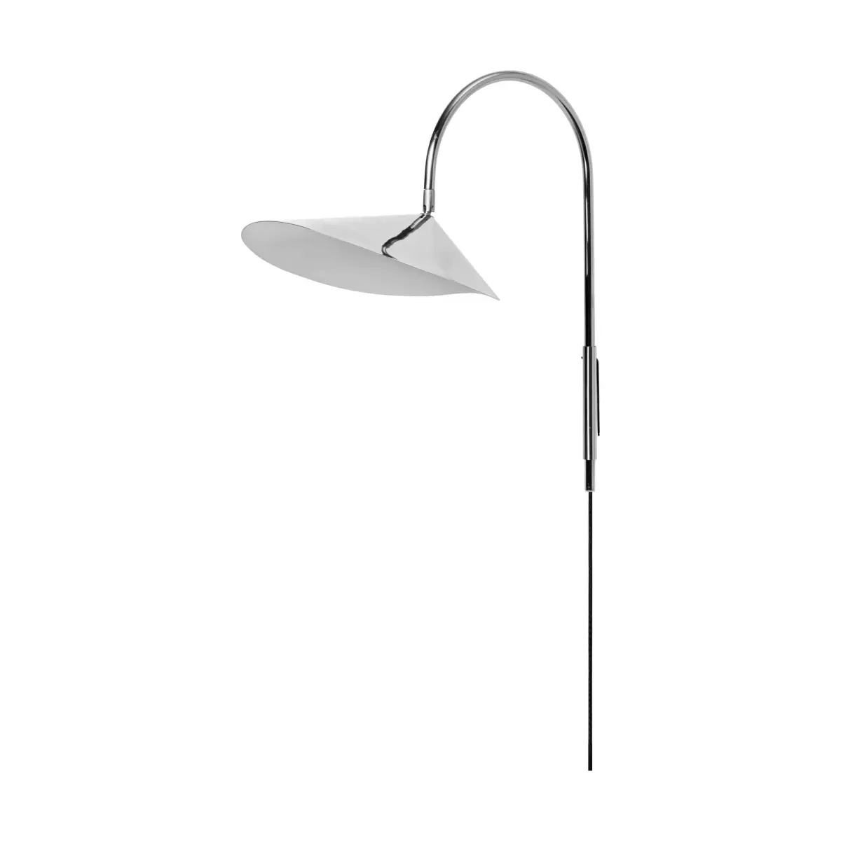 Arum swivel vegglampe, Stainless steel