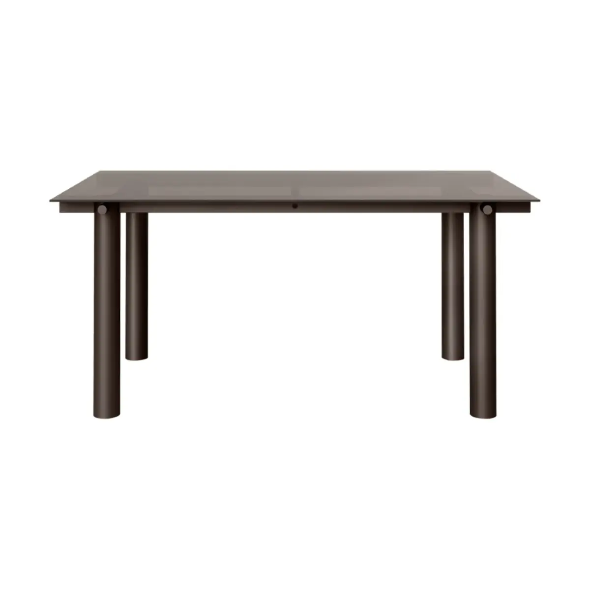 Atura spisebord, Dark chocolate-dark tinted glass, 90x160 cm