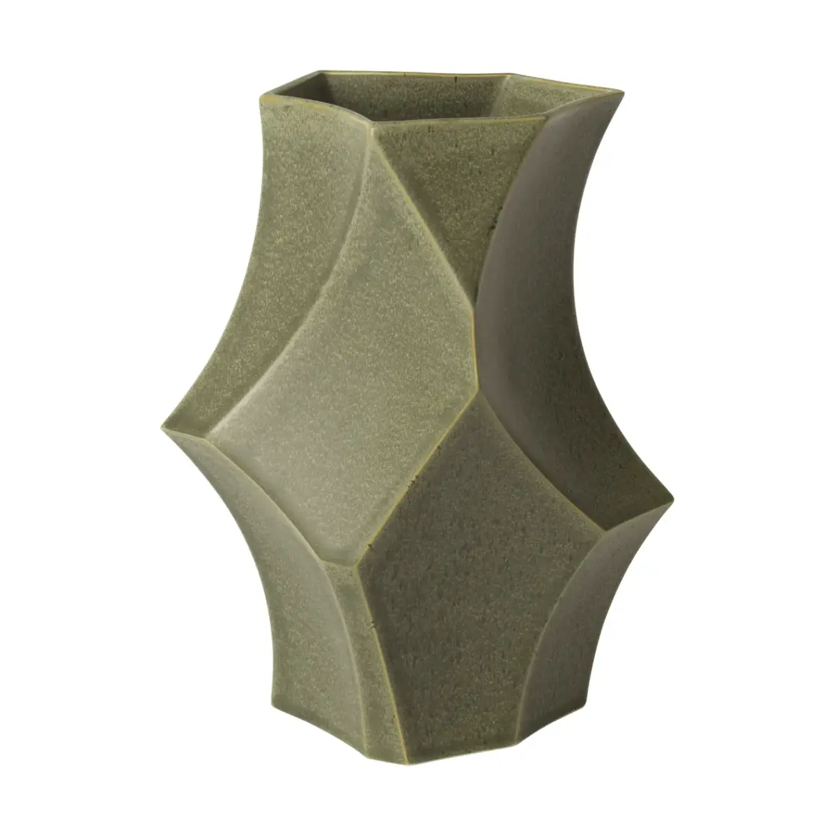 Cueva vase 26 cm, Dark sage