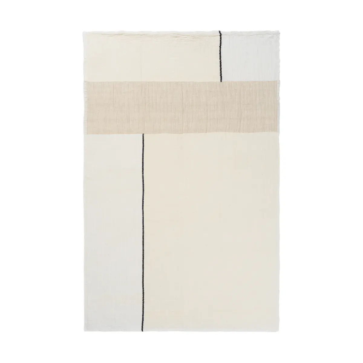 Dela pledd 120x170 cm, Natural-Off-white