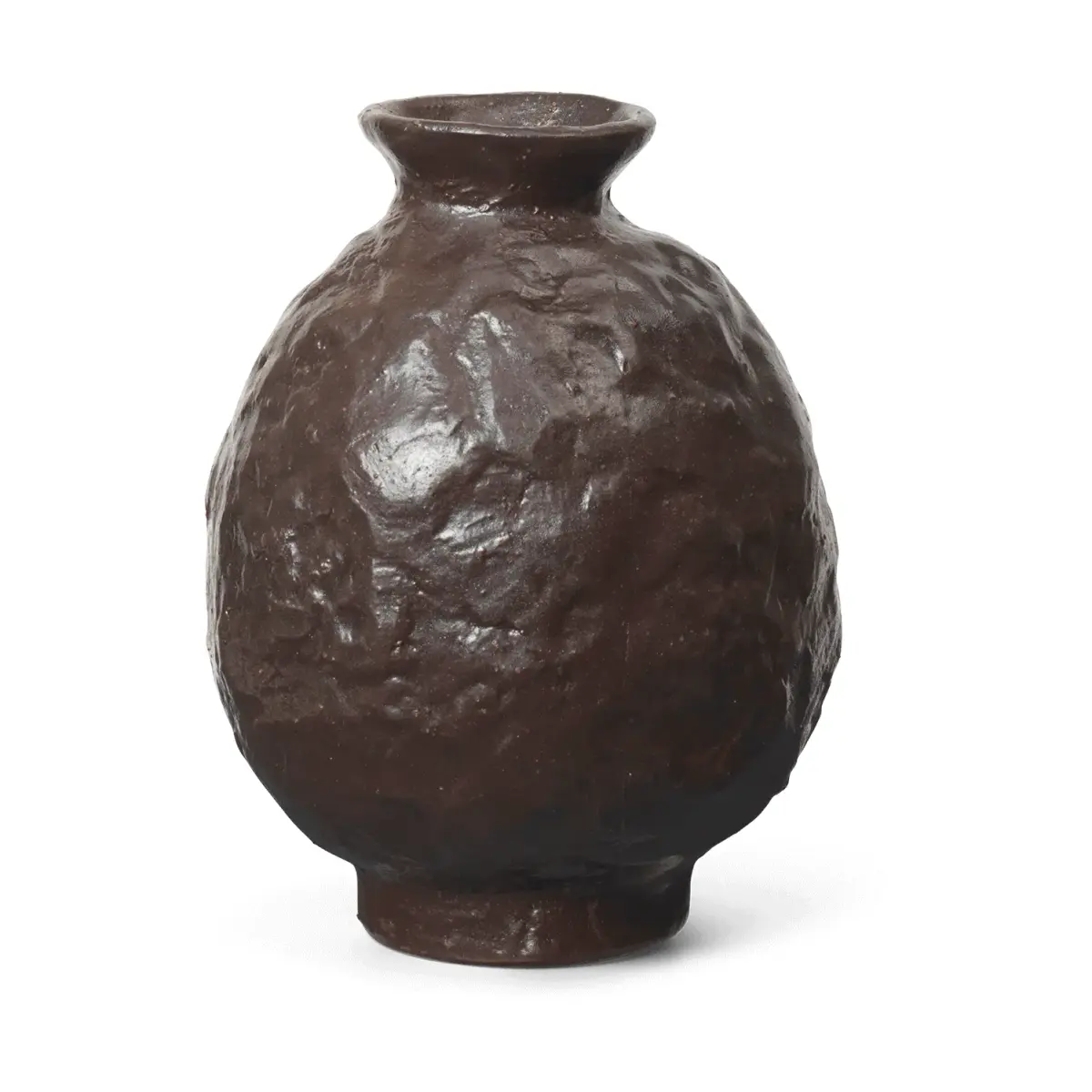Doro vase 16 cm, Coffee