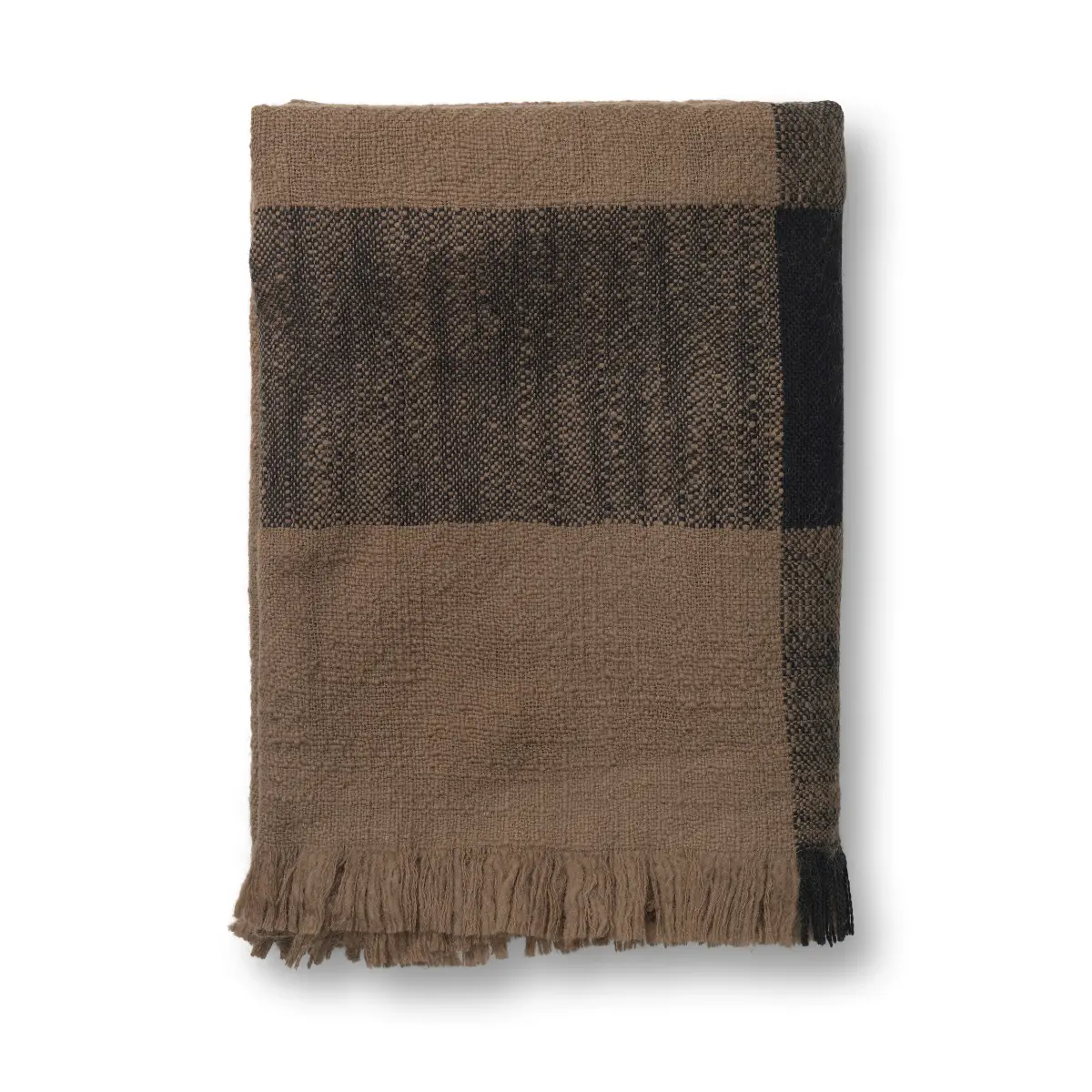 Dry ullpledd 120 x 180 cm, Sugar Kelp / Black