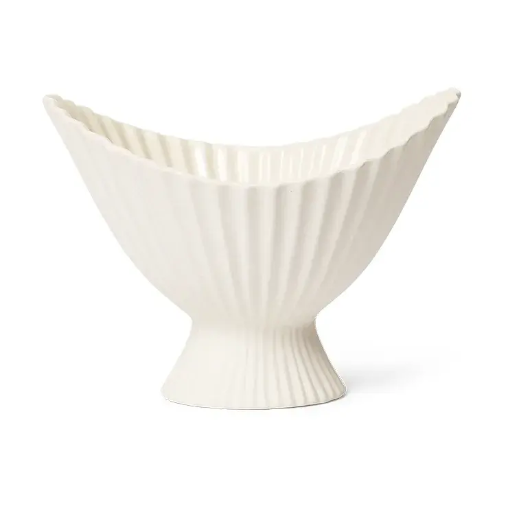 Fountain skål 19 cm, Off-white