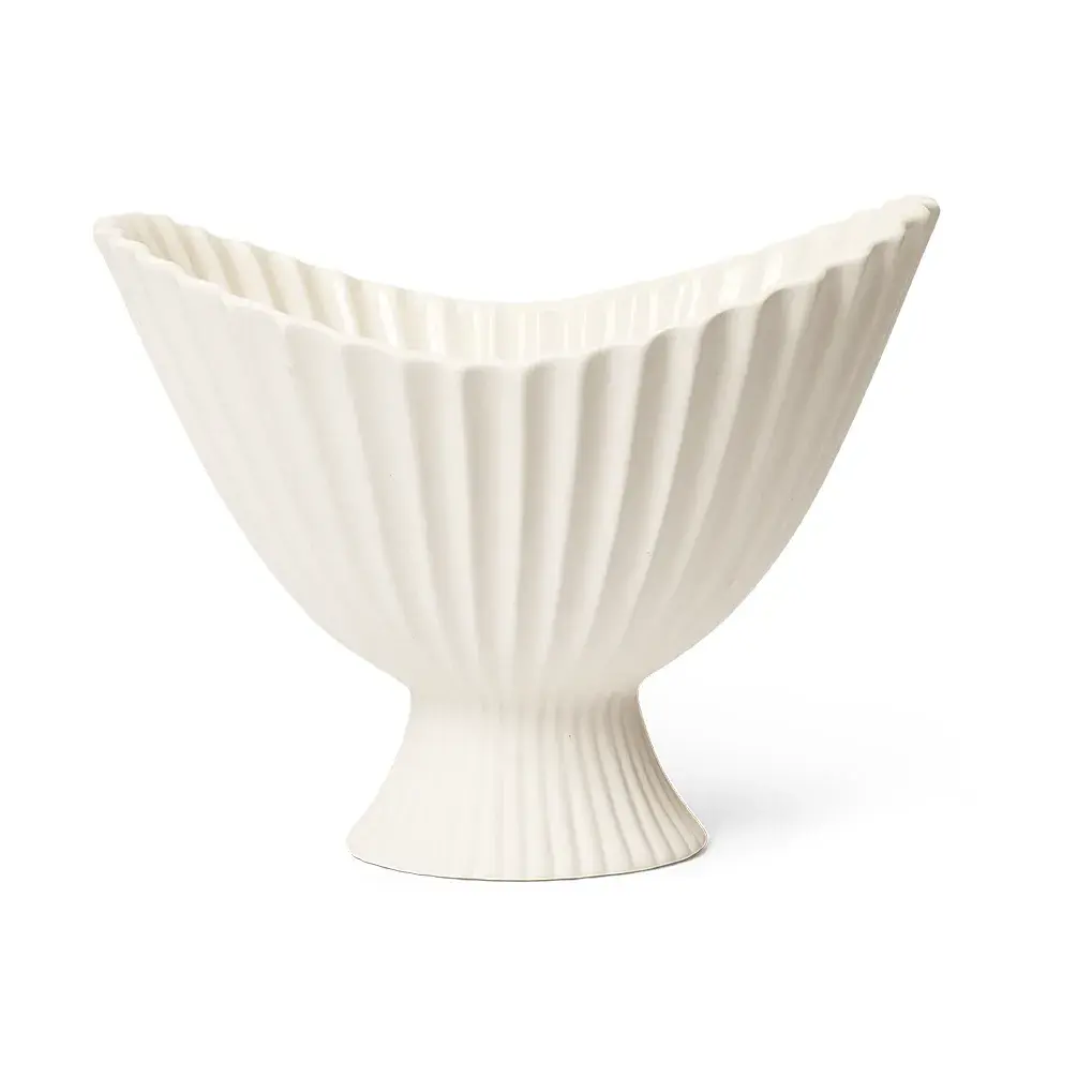 Fountain skål 28 cm, Off-white