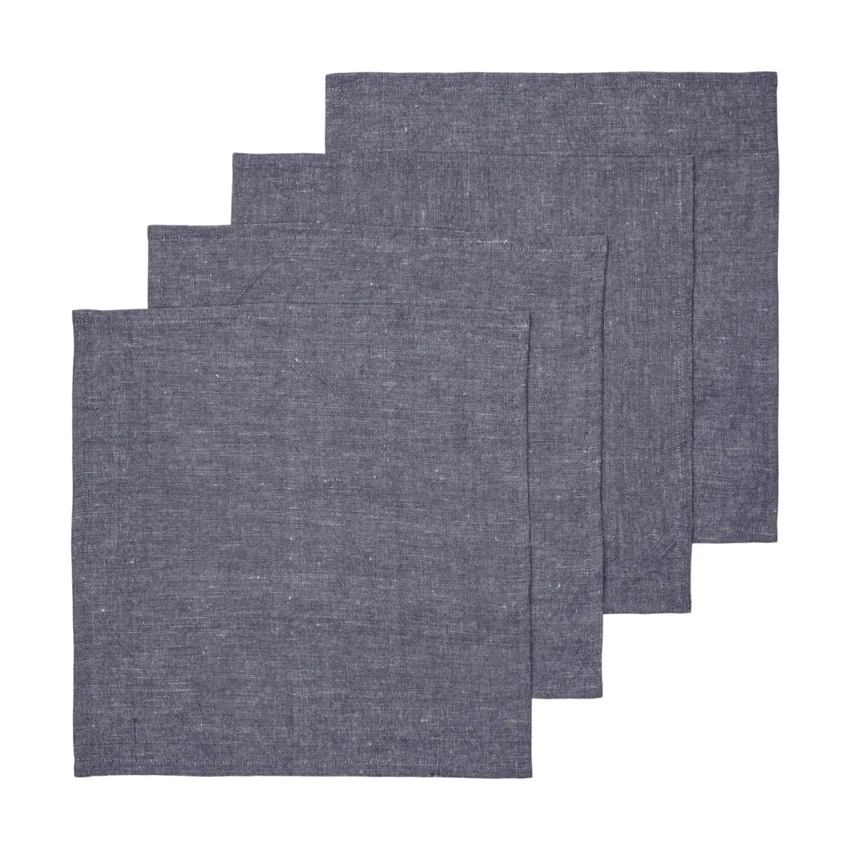Hale serviett 4-pk, Indigo blue, 35x35 cm
