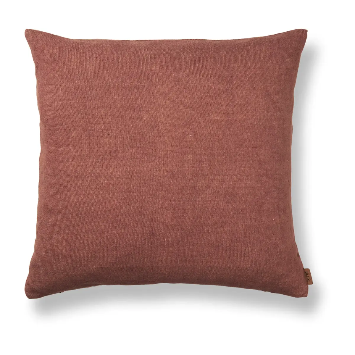 Heavy Lin pute 50 x 50 cm, Berry Red