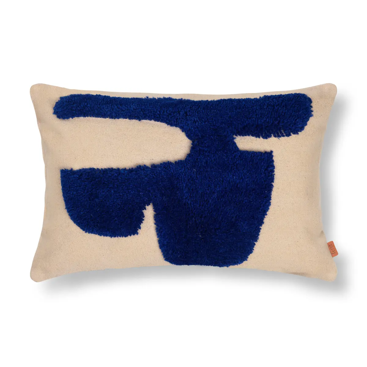 Lay rektangulær pute 40 x 60 cm, Sand / Bright Blue