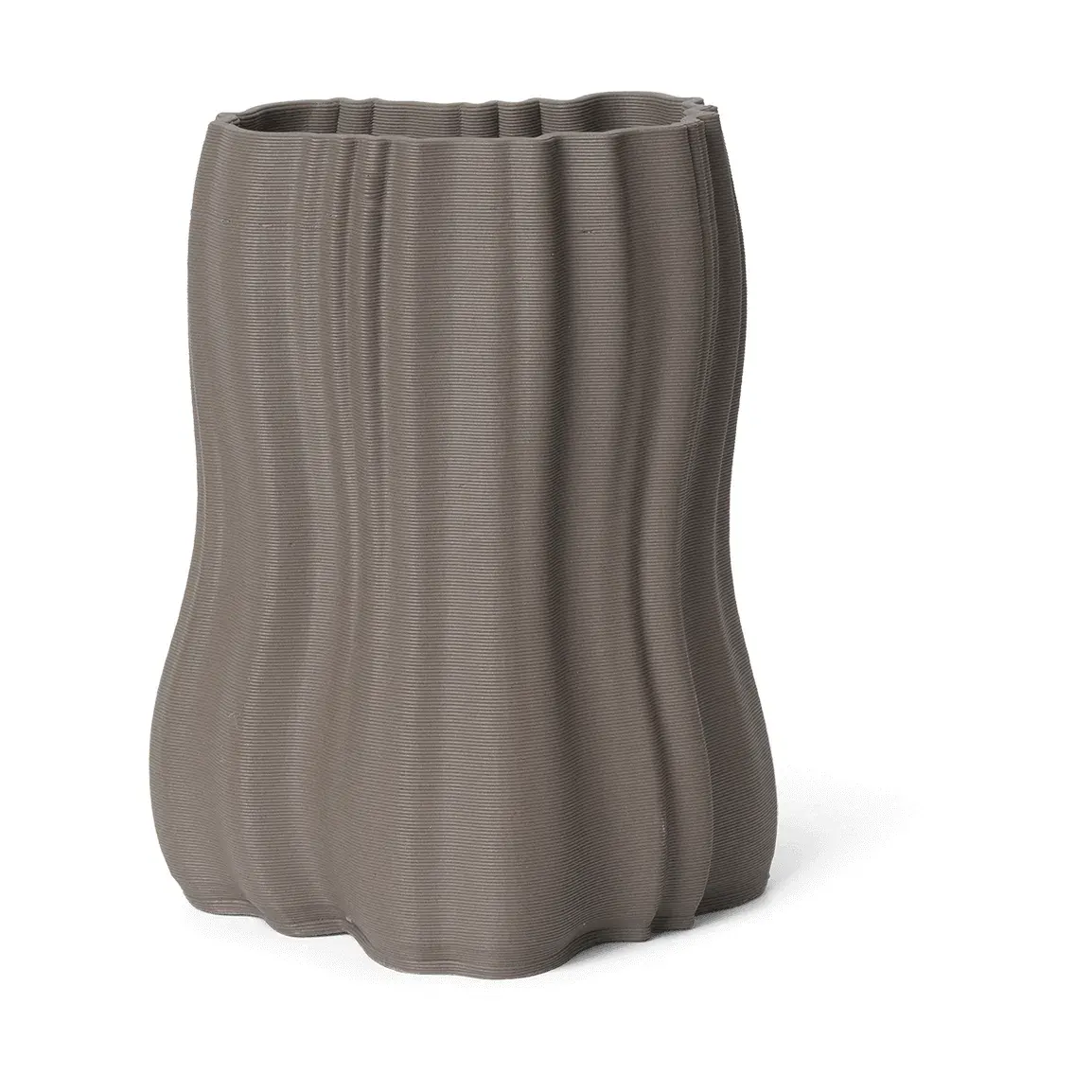 Moire vase 20 cm, Anthracite