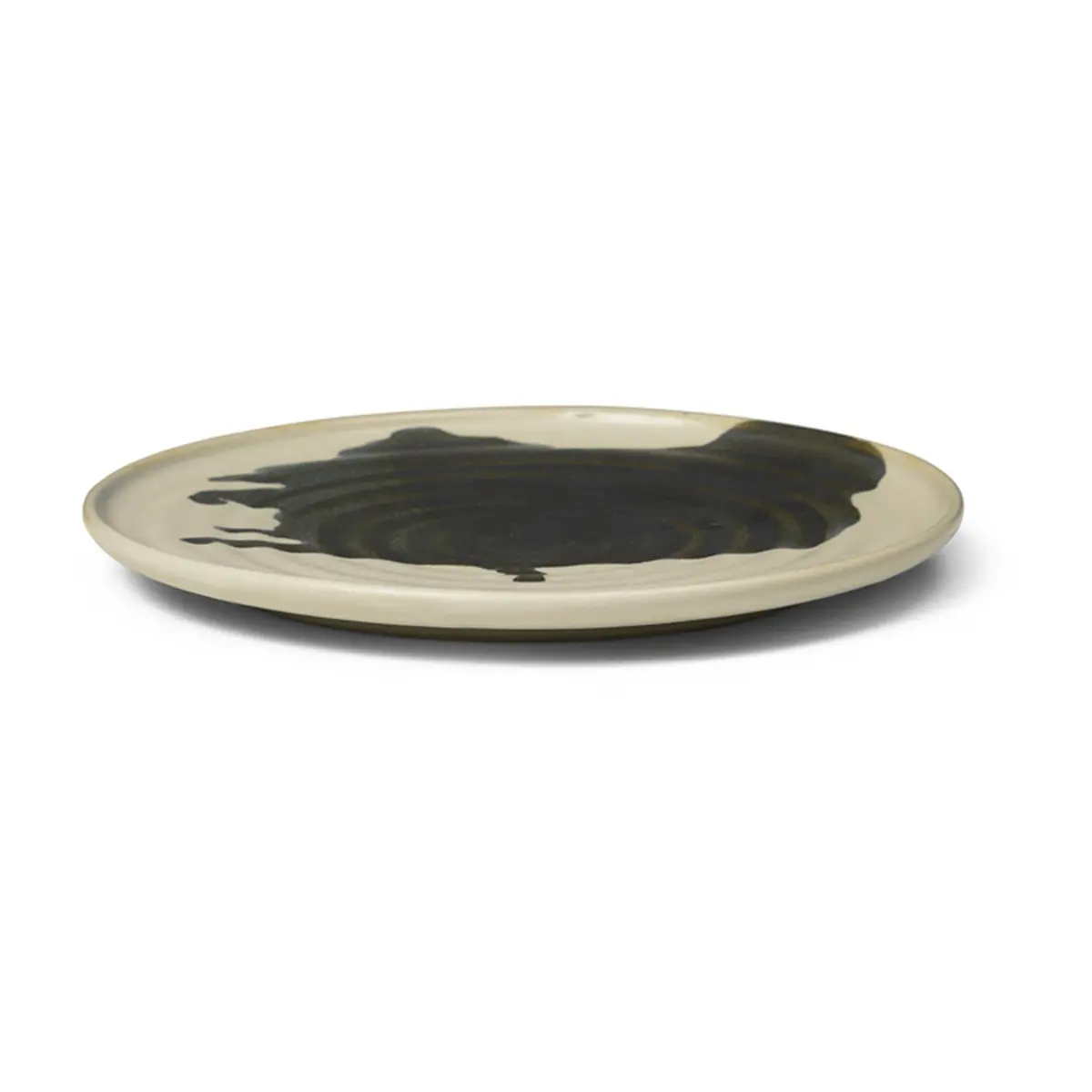 Omhu asjett ⌀21, off white-charcoal