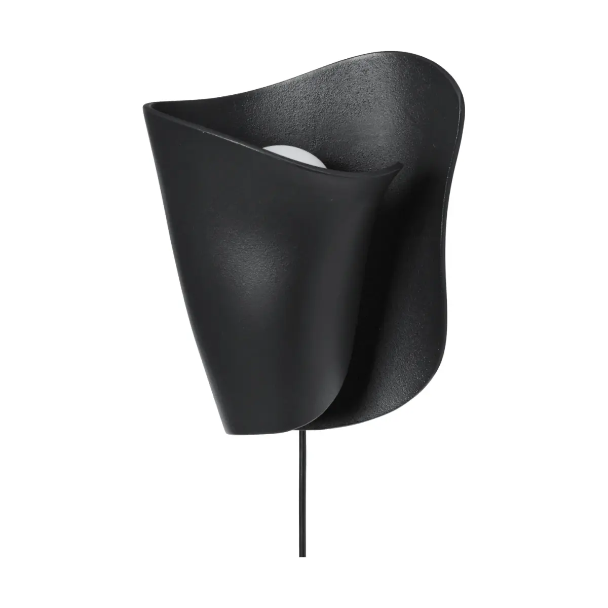 Oyster wall sconce vegglampe, Black