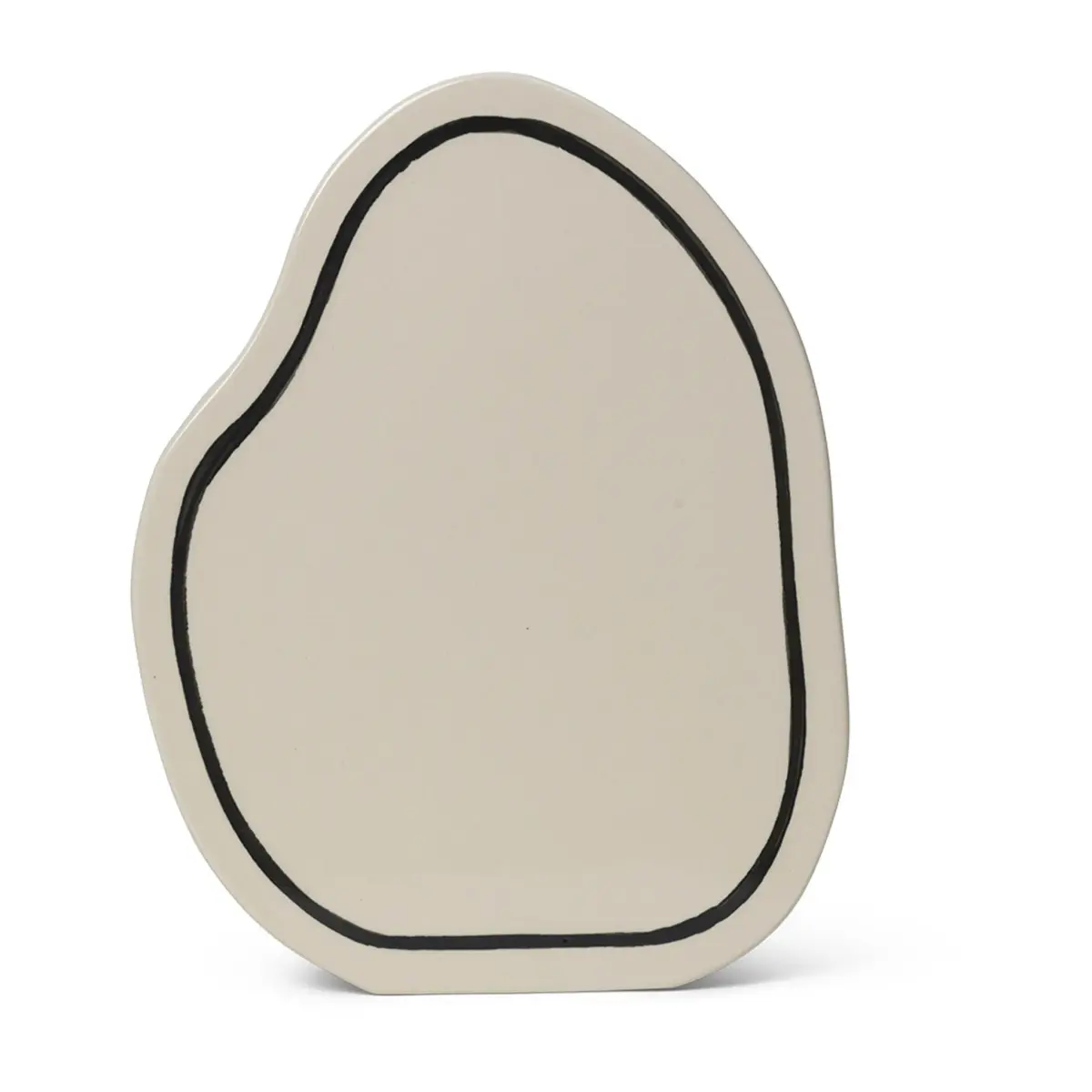 Paste vase rounded 28 cm, Off-white
