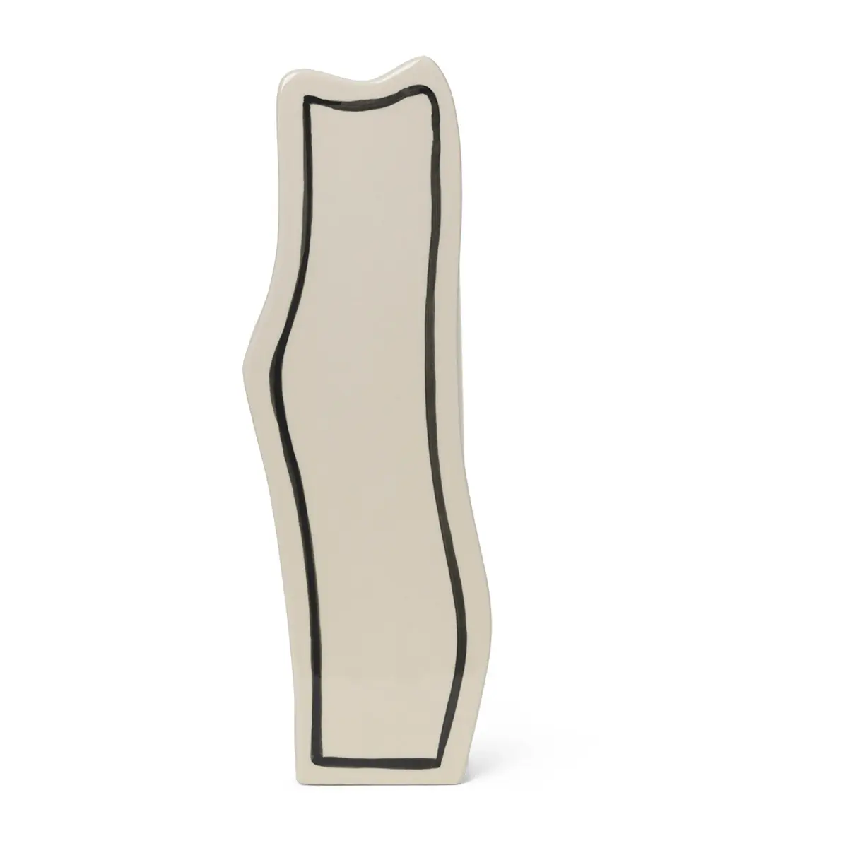 Paste vase slim 35 cm, Off-white