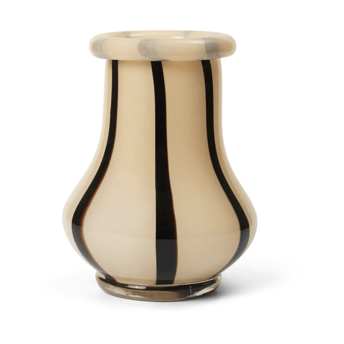 Riban vase 19 cm, Cream