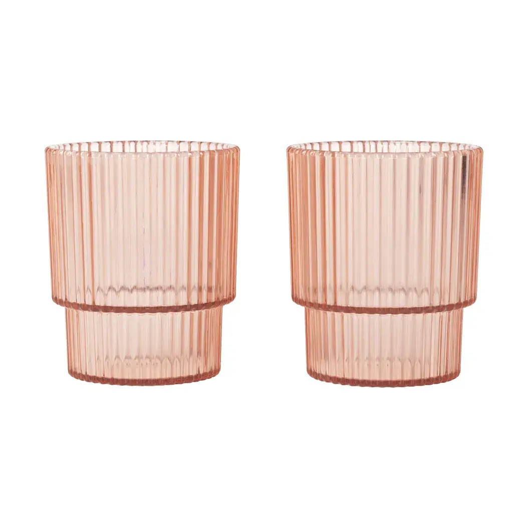 Ripple kids glass, Blush, 2-pak