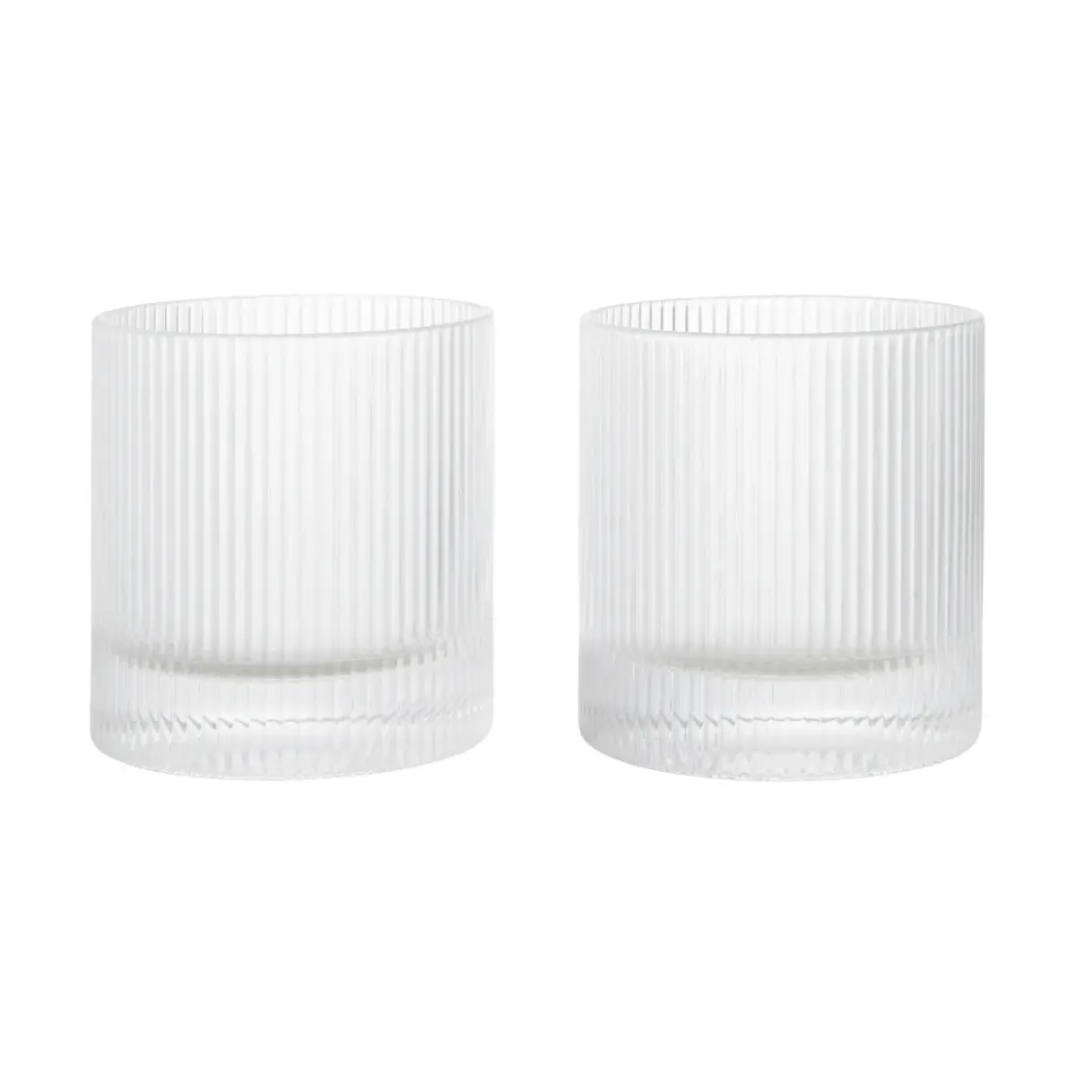 Ripple tumbler glass 25 cl 2-pakning, Clear