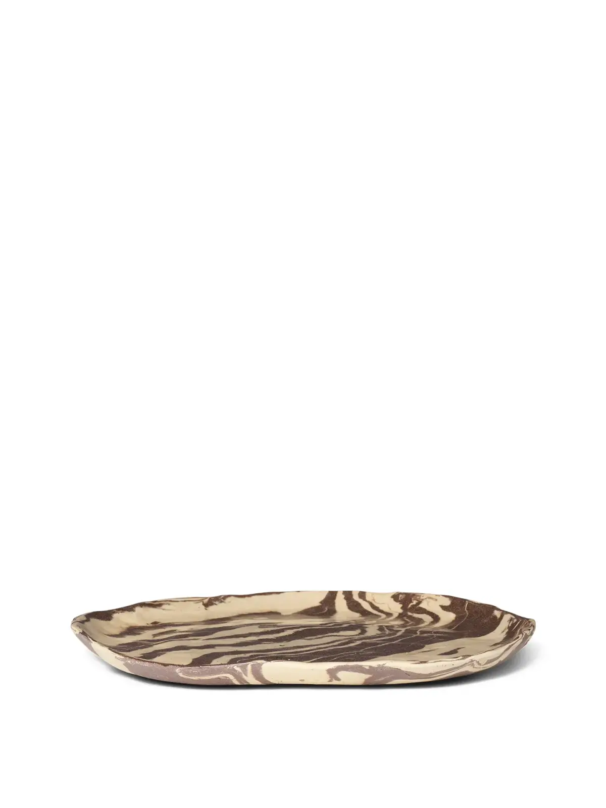 Ryu tallerken 34 cm, Sand-brun