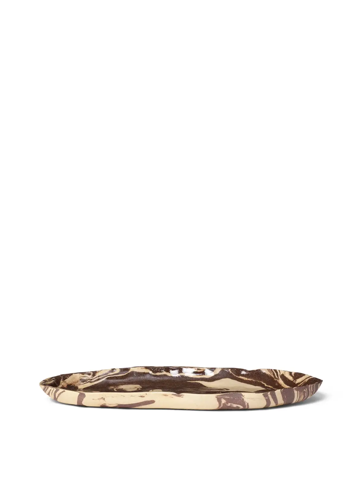 Ryu tallerken 37 cm, Sand-brun