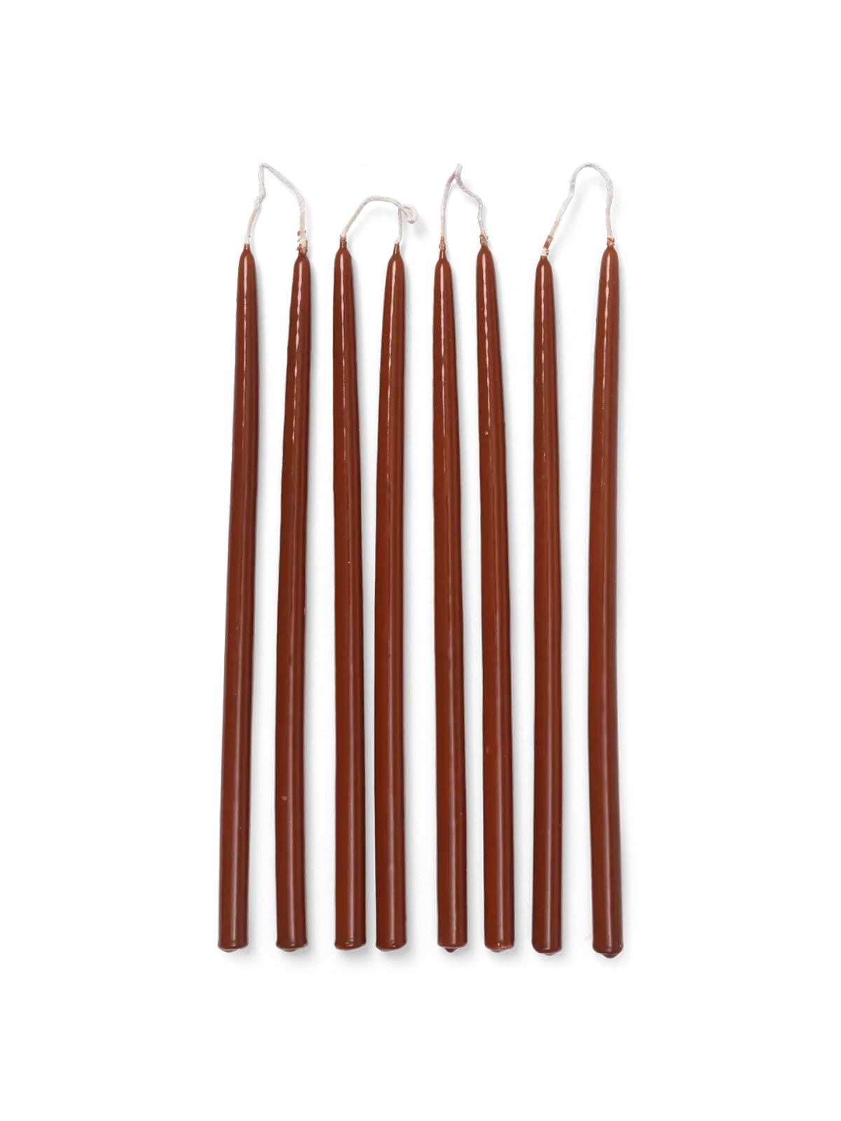 Spike lys Smale 28 cm 8-pakning, Rust