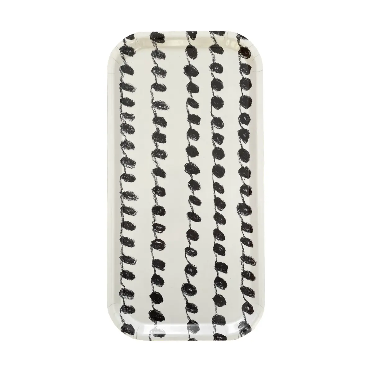 Dot brett 22 x 43 cm, Black-white