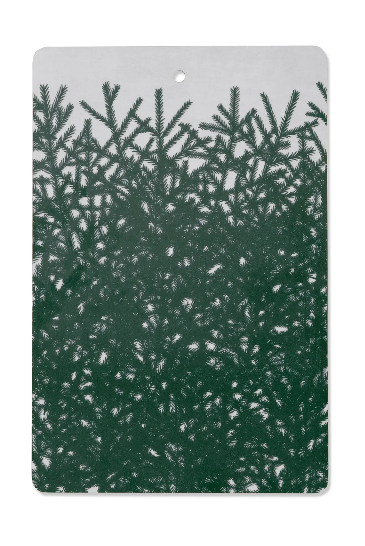 Granris skjærefjøl 21 x 31 cm, Hvit-grønn