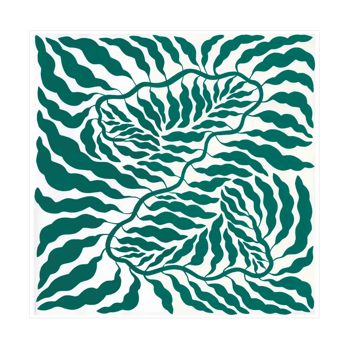Green poster, 70x70 cm
