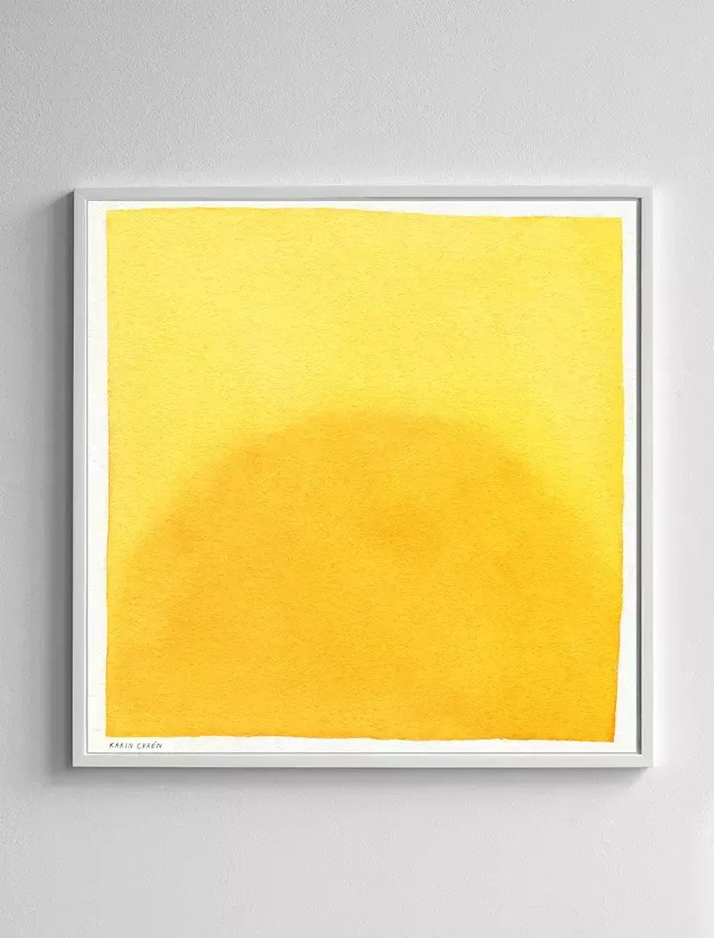 Morning Poster 70x70 cm, Gul