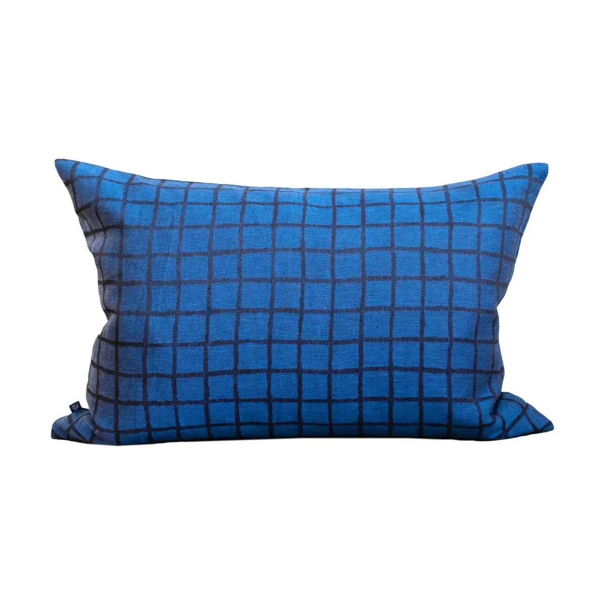 Rutete putetrekk 48 x 68 cm, Blue-black
