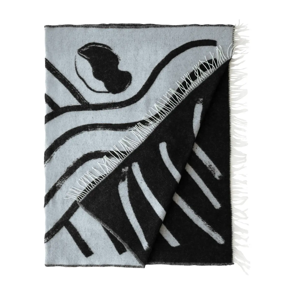 Sofia Lind ullpledd 130 x 190 cm, Dovegrey