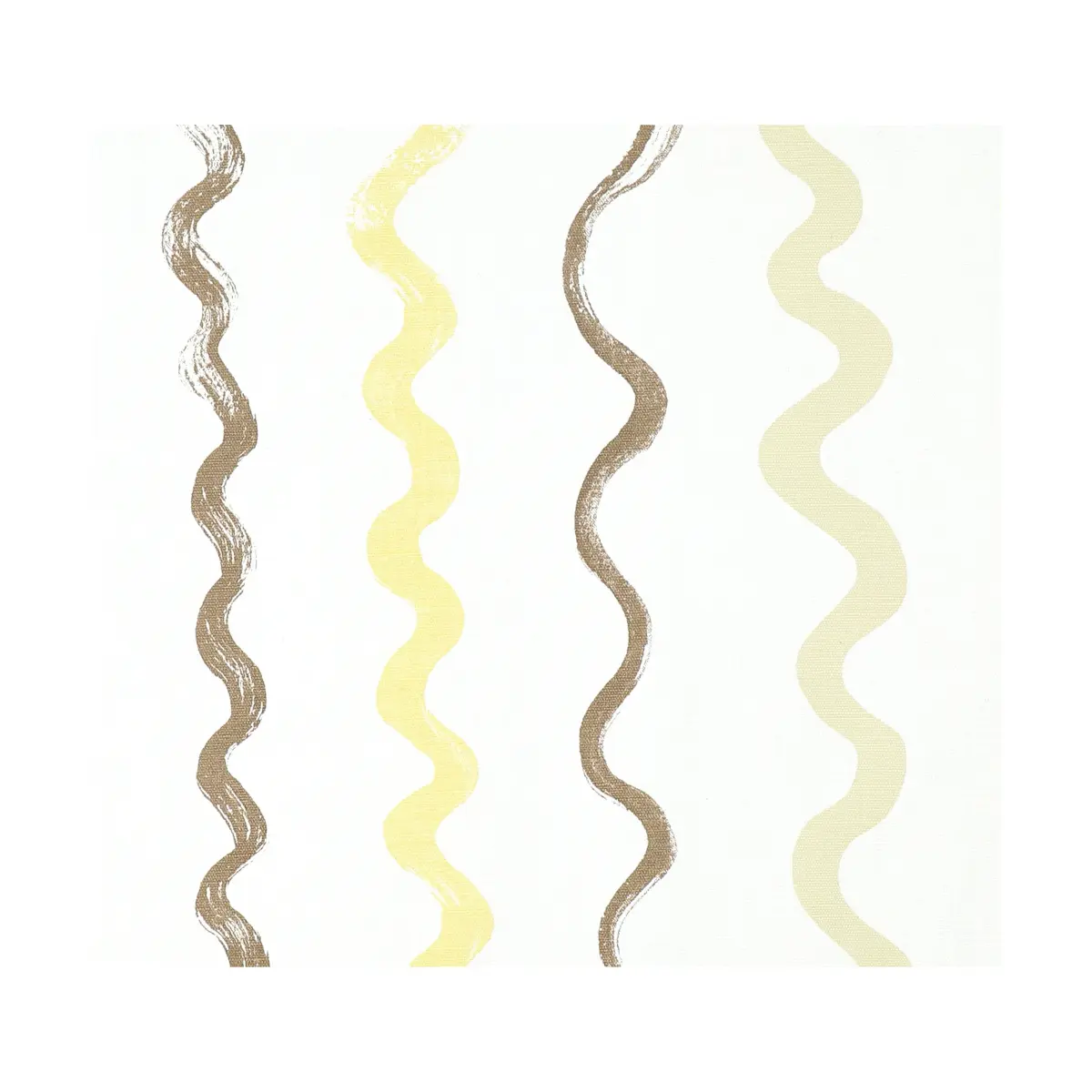 Stripete voksduk, White-yellow