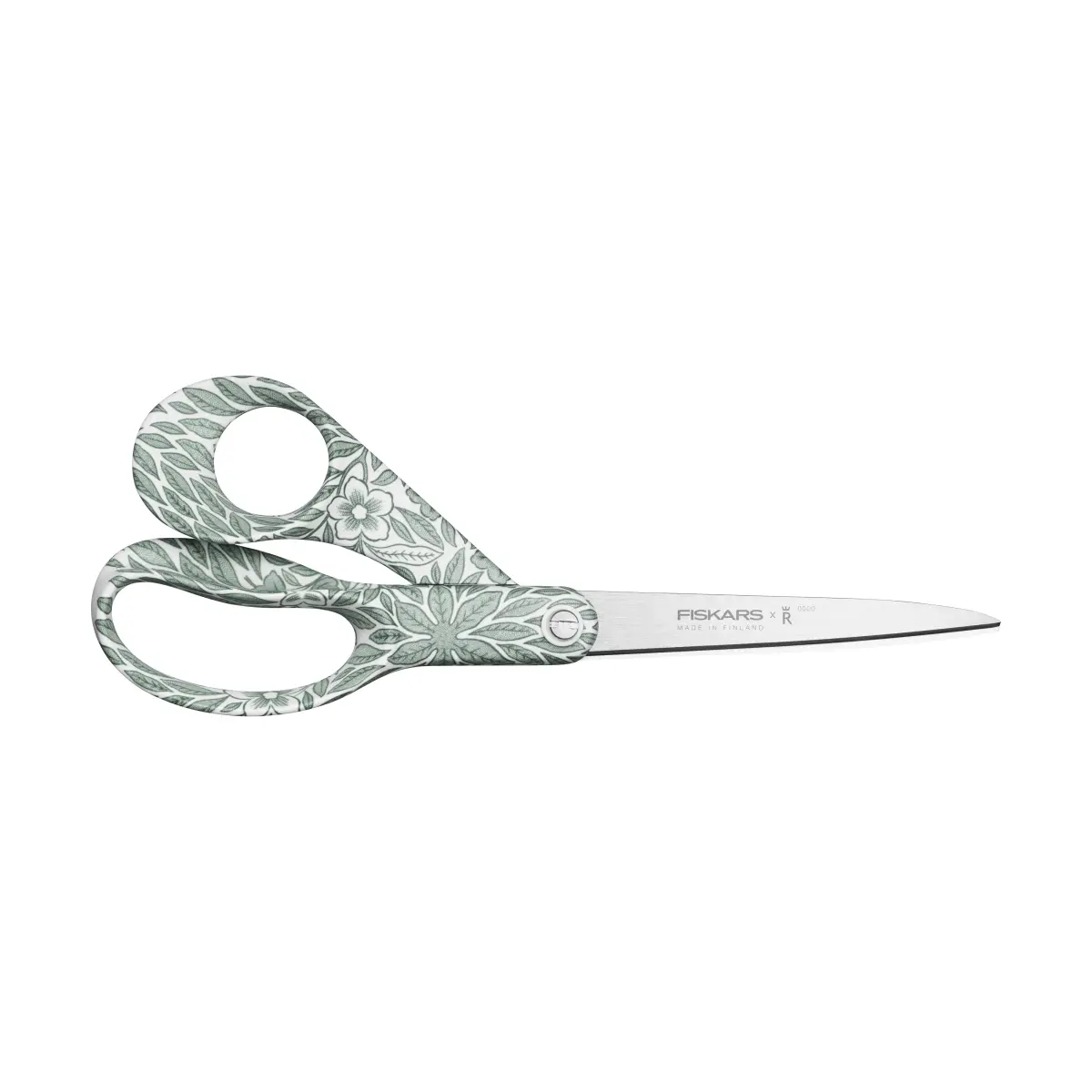 Fiskars x Rörstrand universalsaks, Ostindia Floris grønn, 21 cm