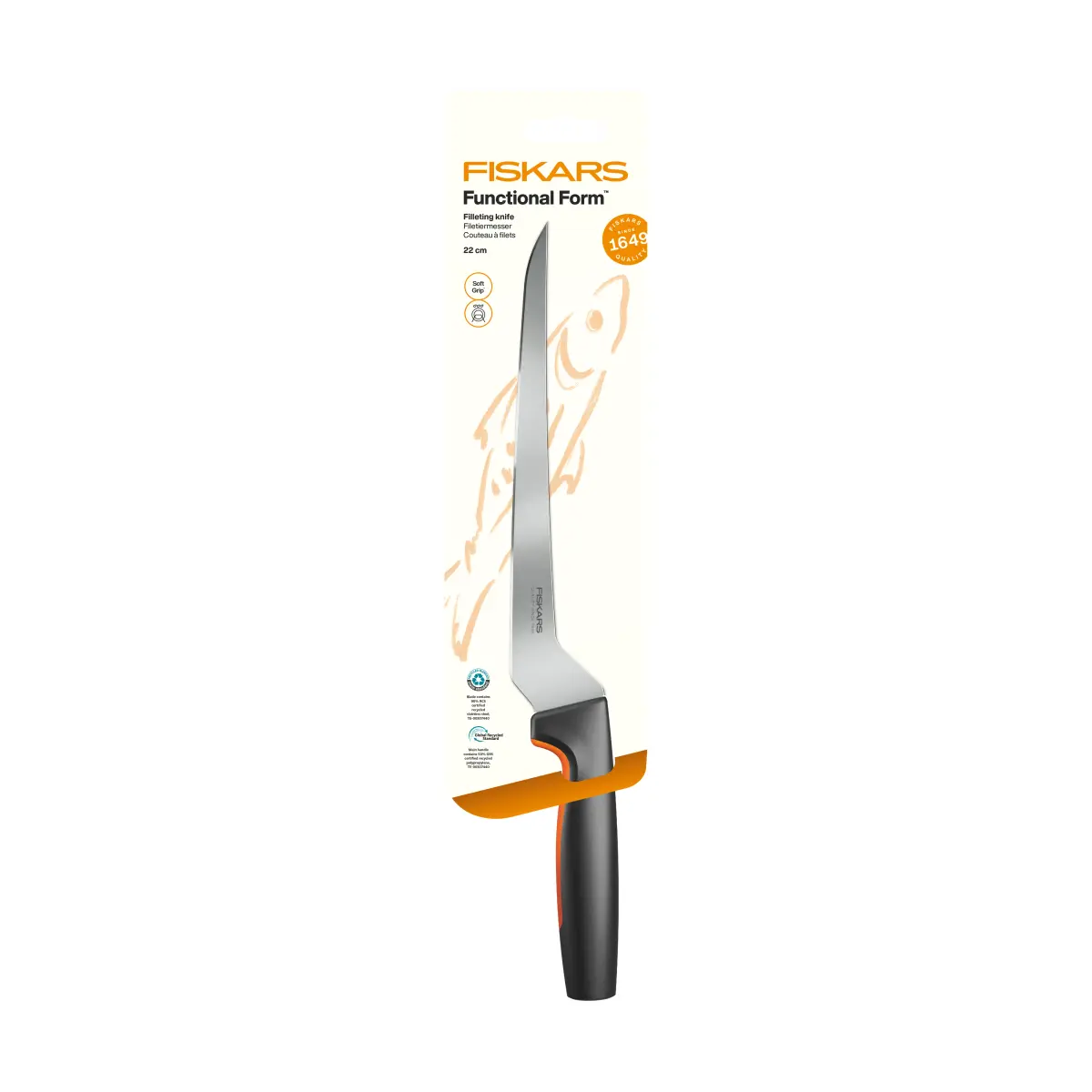 Functional Form filekniv, Rustfritt stål