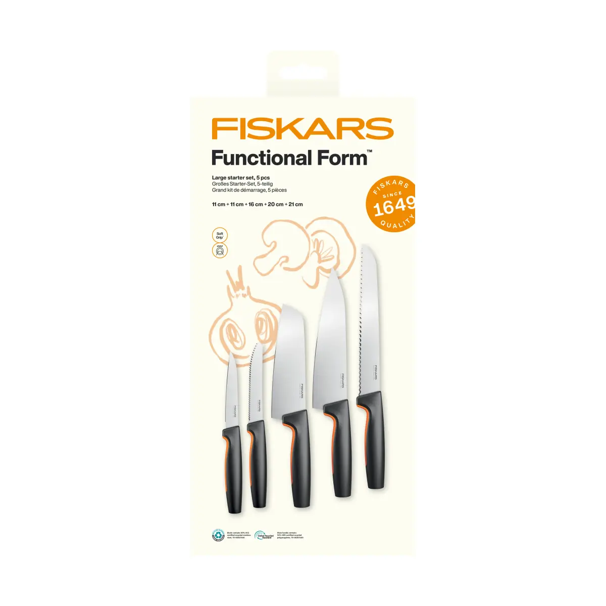 Functional Form knivsett, Stort