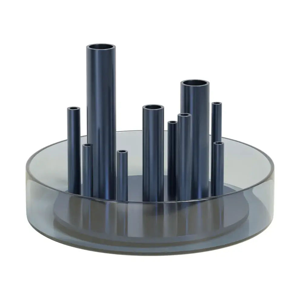Ikeru low vase, Dusk blue