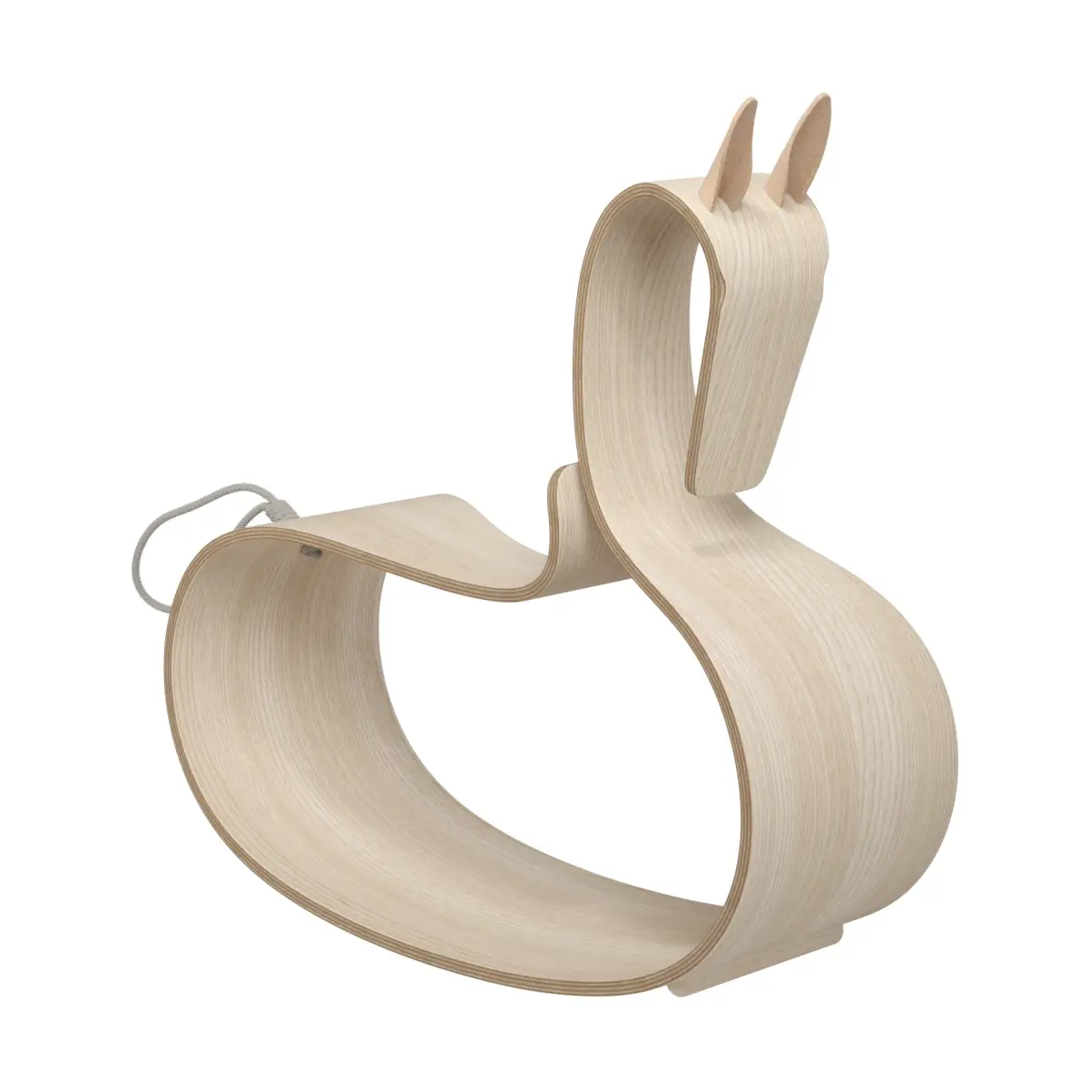 Rocking Horse gyngehest, Klarlakkert ask