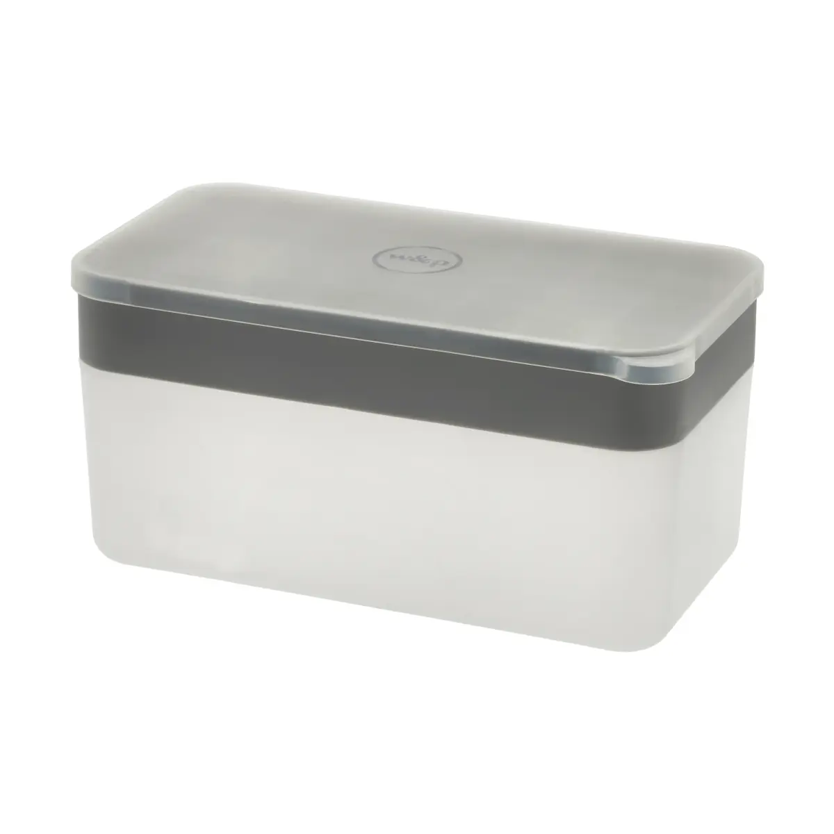 Funktion isbitboks med lokk, Silikon, 23,3x12,2 cm