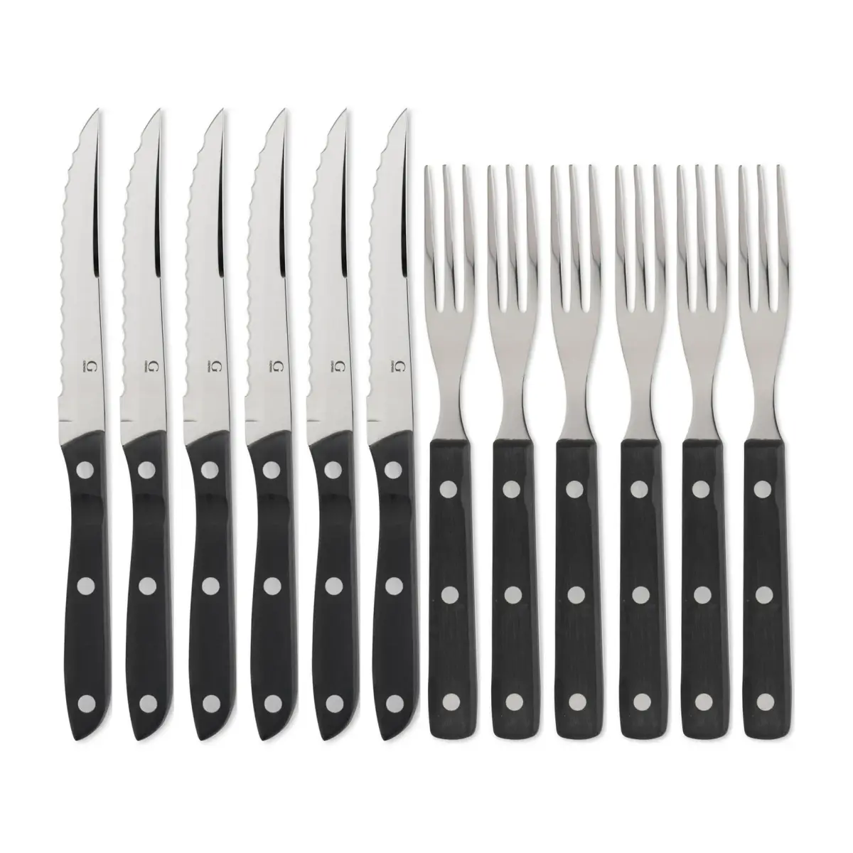 Old Farmer black grillbestikk 12 deler, 12 deler