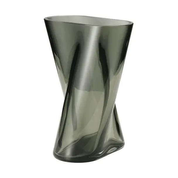 Lituus glassvase, Grå, liten