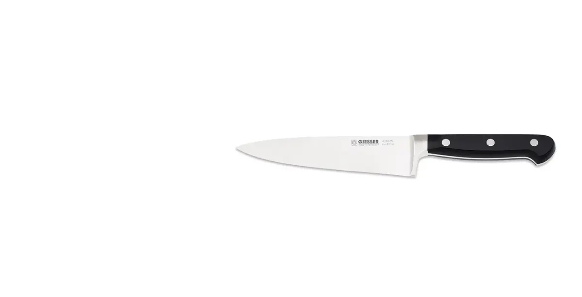 Geisser kokkekniv 15 cm, Svart