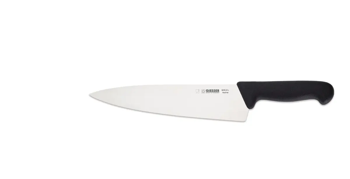 Geisser kokkekniv 23 cm, Svart